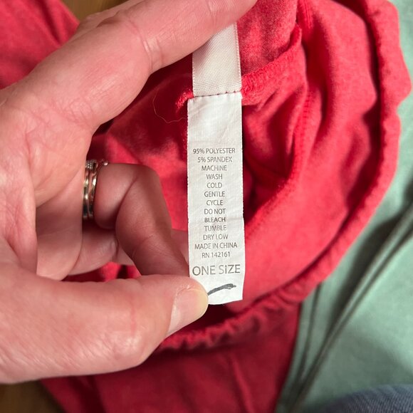 LuLaRoe 3 Pack Stretch Leggings in Pink, Mint Green and Light Orange.  Size OS - Picture 3 of 7